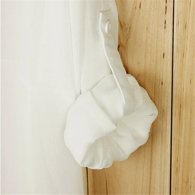 Nuevas blusas de gasa de verano de talla grande ropa de mujer Sexy cuello en V maternidad blanco sólido camisas sueltas ropa para mujeres embarazadas Nuevas blusas de gasa de verano de talla grande ropa de mujer Sexy cuello en V maternidad blanco sólido camisas sueltas ropa para mujeres embarazadas