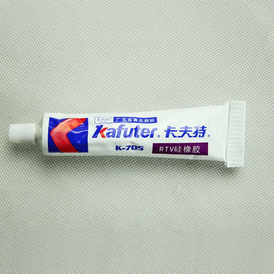Kafuter K-704 705 704B RTV Silicone Rubber Electronic Glue Sealant White Black Transparent Silicone Organosilicon Adhesive Glue for Silicone Glue