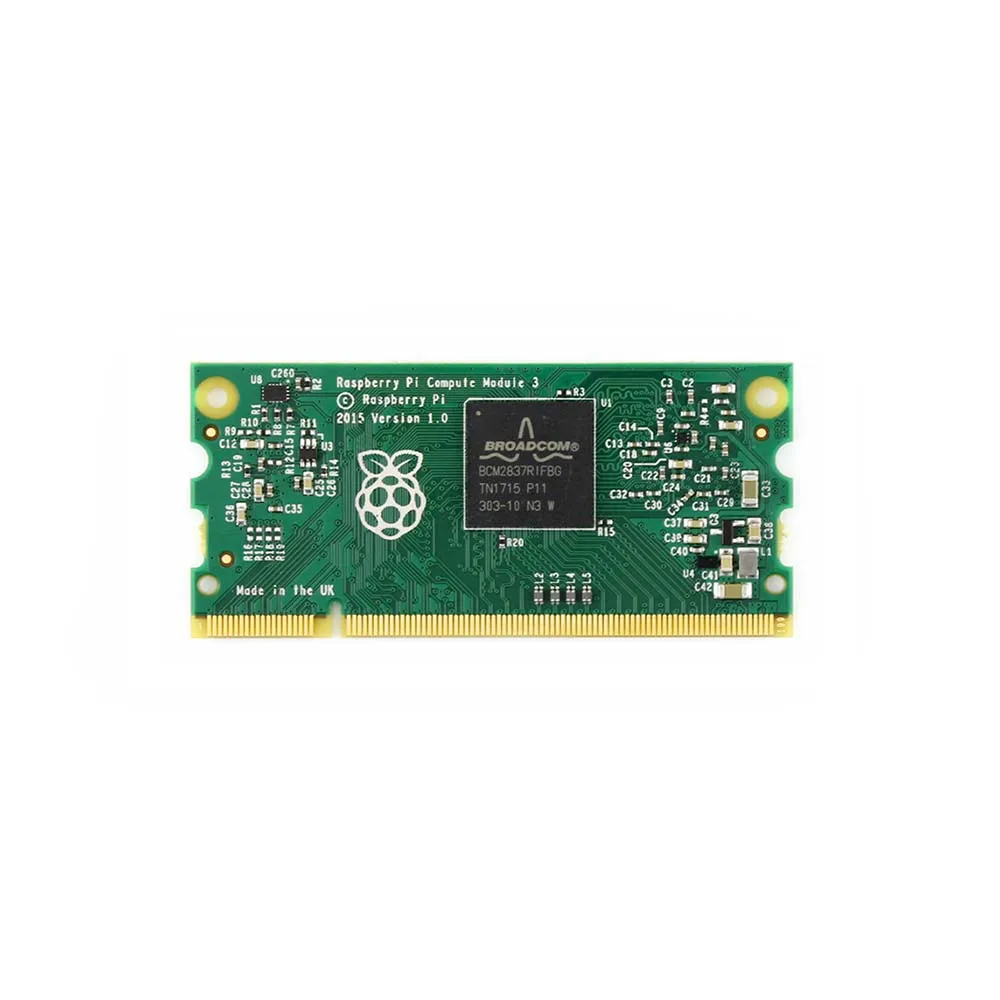  Raspberry Pi Compute Module 3 Contains the guts of a Raspberry Pi 3 4GB eMMC Flash 1.2GHz quad-core