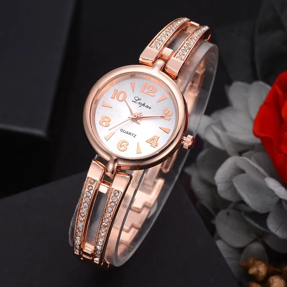 

Lvpai Women's Watch Women Bracelet Watch Stainless Steel Quartz Wrist Watch Ladies Watches For Women horloges vrouwen zegarki