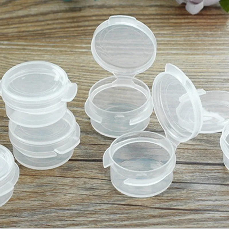 

100pcs/lot 5g Button Box Mini Q Box Small Pot Leak Proof Cream Jars Popular Sample Jar Box Cosmetic Jars Empty Makeup Containers