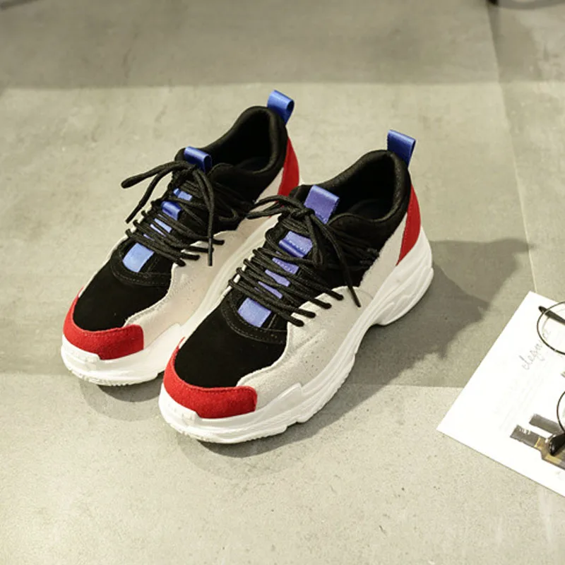 2018 Especially popular shoes woman spring New Arrivals sport running fashion tide Casual Cross-tied Round Toe 2 colors Women's Shoes