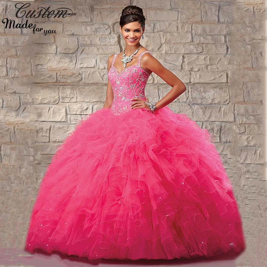 Popular Hot Pink Quinceanera Dress-Buy Cheap Hot Pink Quinceanera ...