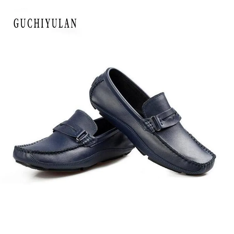

Italian Mens Shoes Casual Brands Slip On Formal Luxury Shoes Men Loafers Moccasins Genuine Leather Brown Driving Shoes white