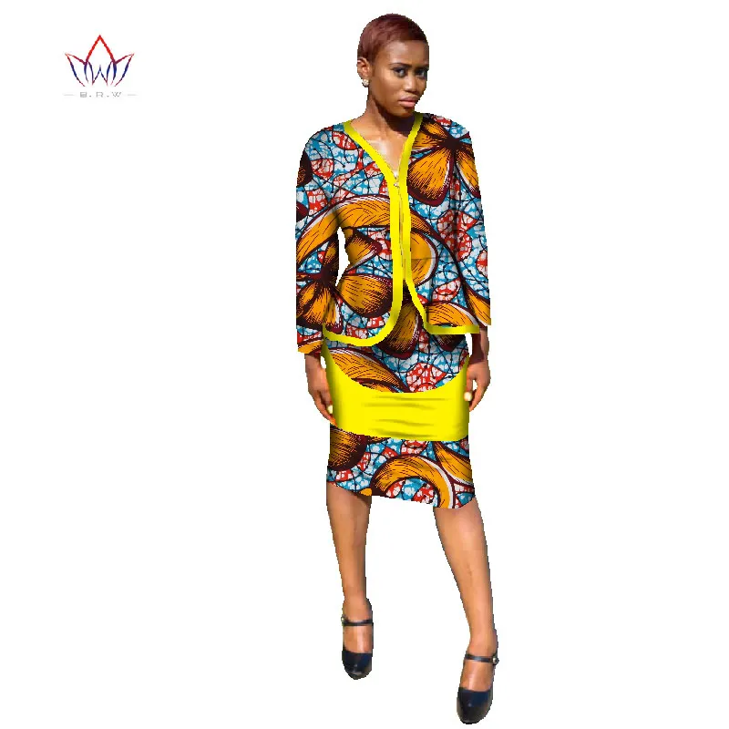 2017 African Dresses for Women Two Piece Set Blazer Coat Jacket and ...