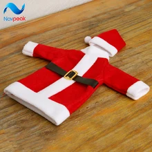 100 шт./компл.! Рождественское украшение крышка бутылки вина крышка шляпы набор кухонного декора для домашнего ужина вечерние подарок Санта-Клауса