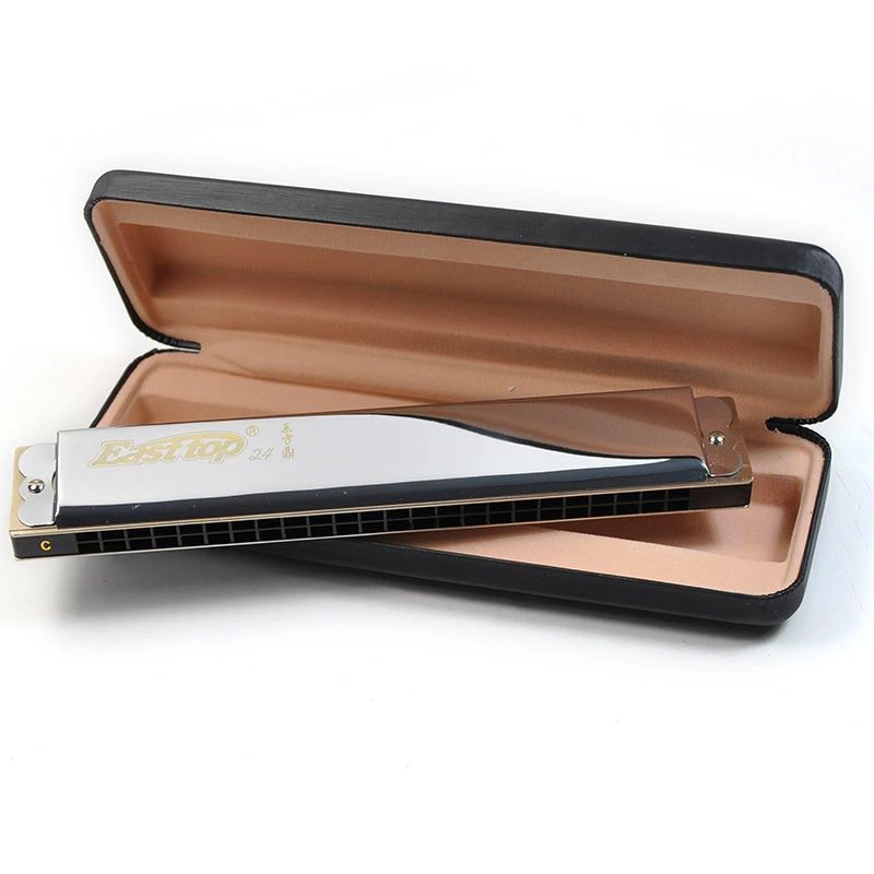 T2406 Easttop гармоника Tremolo с 24 отверстиями музыкальный инструмент кнопкой в форме