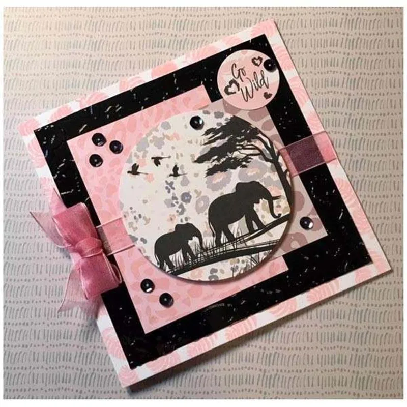

YaMinSanNiO Animal Metal Cutting Dies New 2019 for Craft Dies Scrapbooking Embossing Paper Die Cut Elephant Horse Decoration