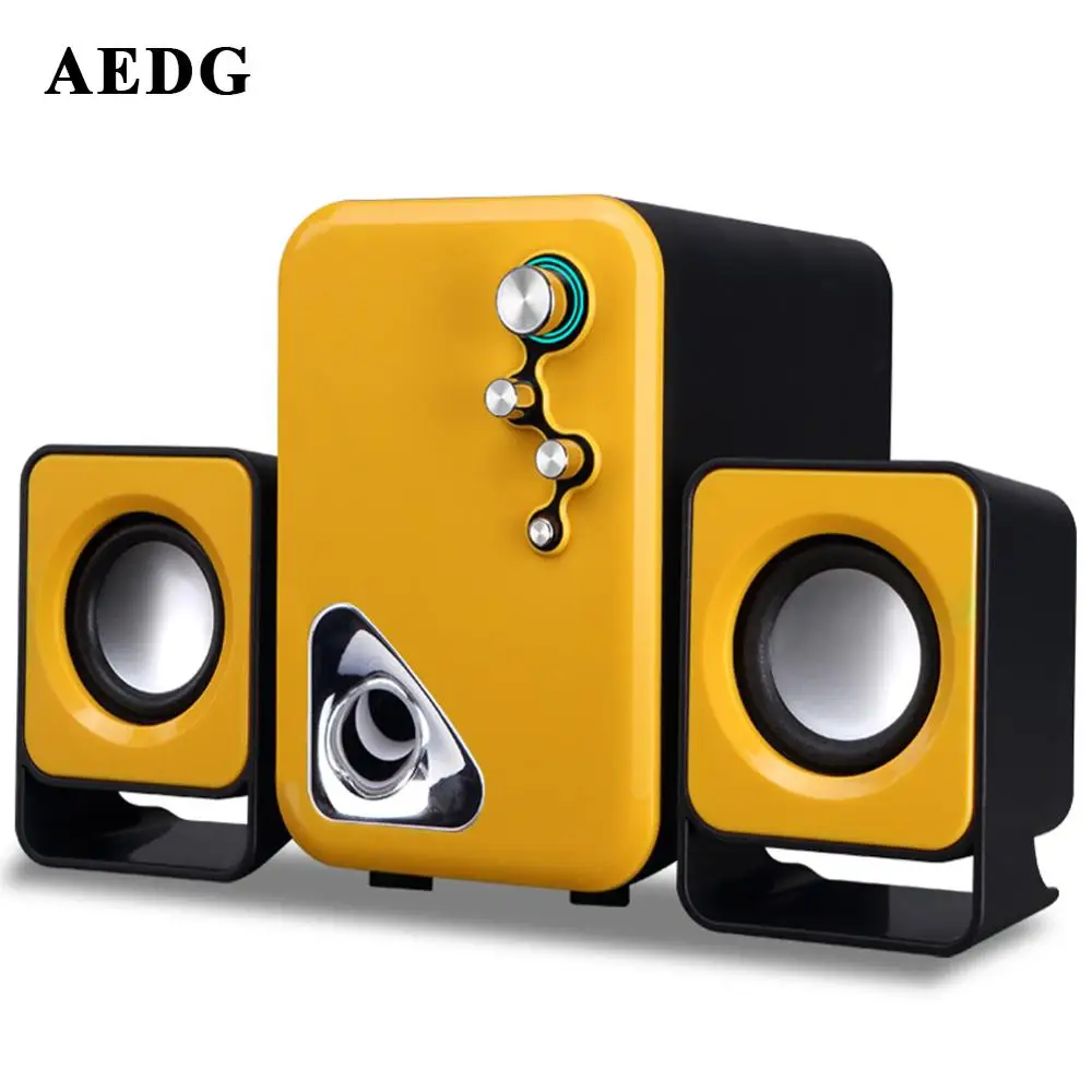 AEDG Huabao V8 2.1 USB Портативный Мультимедийный Динамик 3.5 мм Аудио Небольшой Стерео