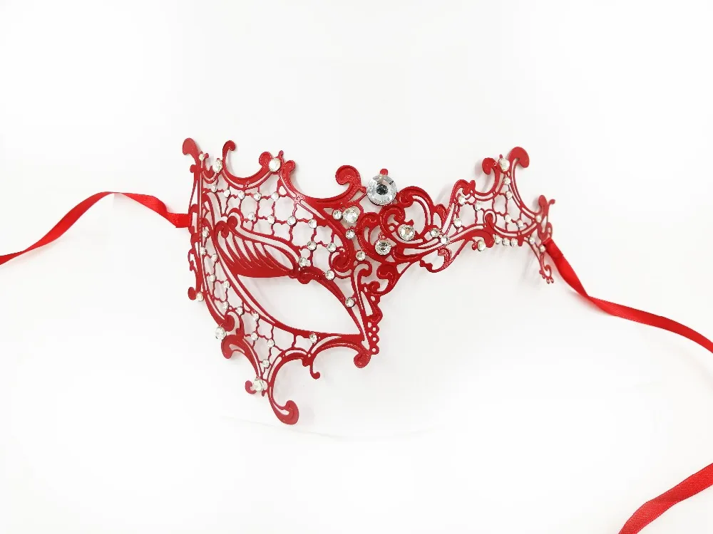 1 предмет красный из металла пикантные Детский костюм для вечеринок элегантная Свадебная вечеринка маска Для женщин Карнавал Косплэй Маскарад маске карнавал Маски для век для вечеринок