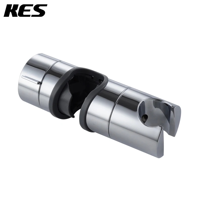 KES Replacement Hand Shower Bracket for Slide Bar Adjustable 18 25MM O.D., Chrome Plated, PB4in
