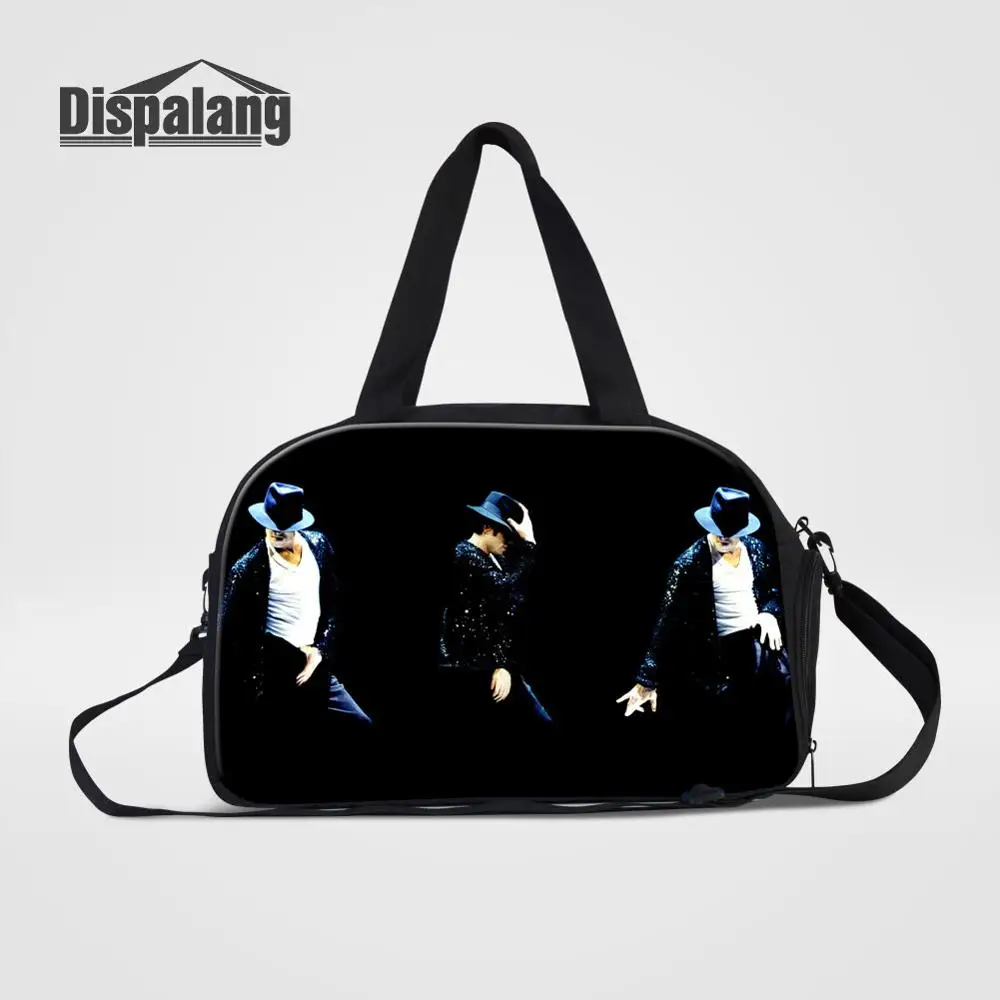 Dispalang вещевой мешок для женщин багаж дорожная сумка крутой Майкл Джексон Дизайн выходные сумки для путешествий женские дорожные аксессуары - Цвет: Прозрачный