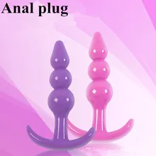 2015 NEW Silicone Anal Toys Men Women Butt Plug Jelly Anal Dildo Toys Real Skin Feeling Adult Sex Toy