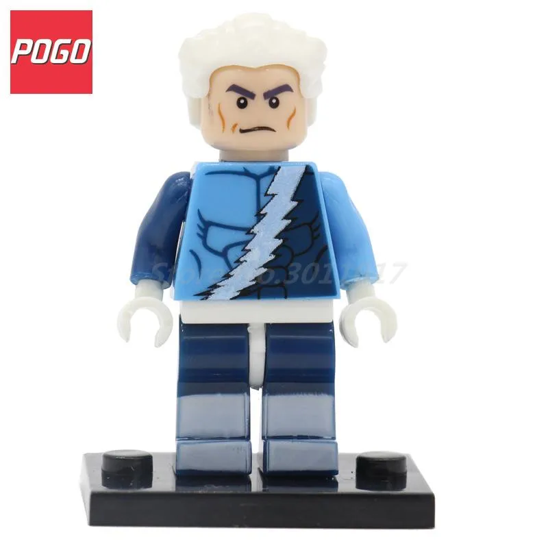 POGO Quicksilver Marvel X men Super Hero Block Building Brick Model Set Collection Single Sale PG024