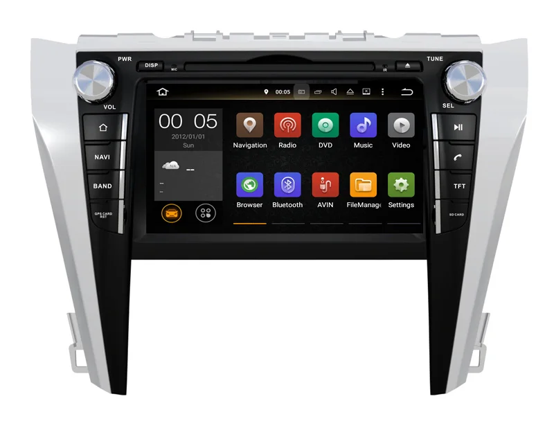 Perfect Two din car dvd player android 9.0 for toyota camry 2015 2016 car audio autoradio stereo head uint 8core 4G RAM 32G ROM wifi 4