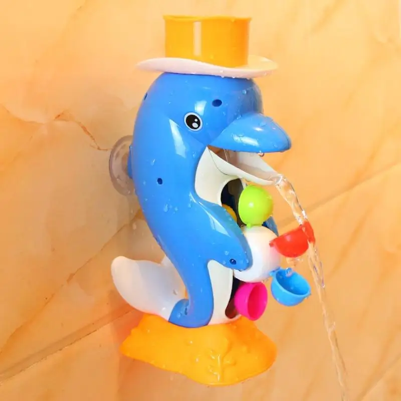 Обучающие Мультяшные животные типа желтая утка Дельфин детский душ игрушки для ванной Развлечения забавные летние игры игрушки для детей Подарки