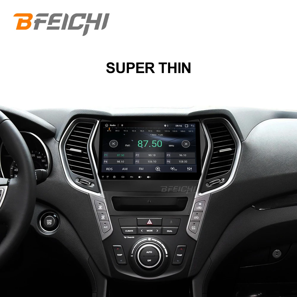 Bfeichi 9 дюймов android 7 1 din автомобильный dvd проигрыватель с gps для hyundai IX45 Santa fe 2013