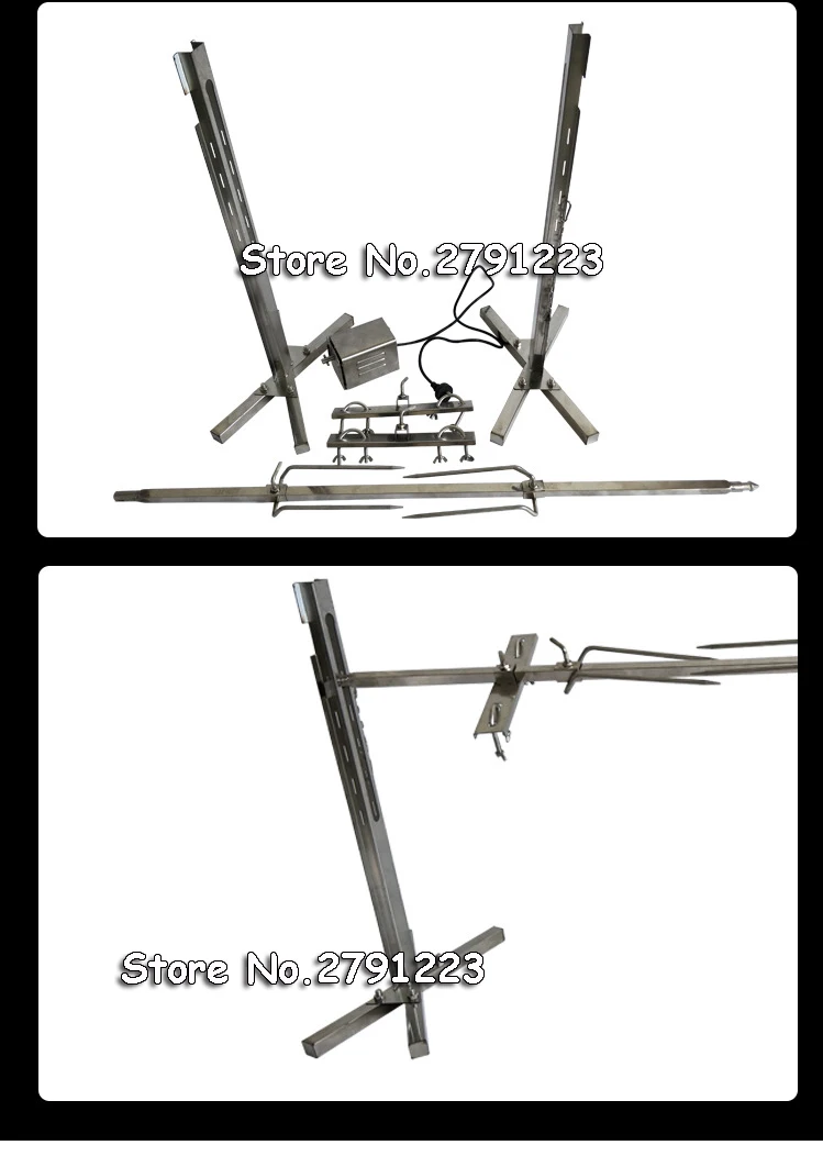 110 V/220 V 90Lbs барбекю вертел для гриля жаровня штатив двигатель нержавеющая ягненка шампур