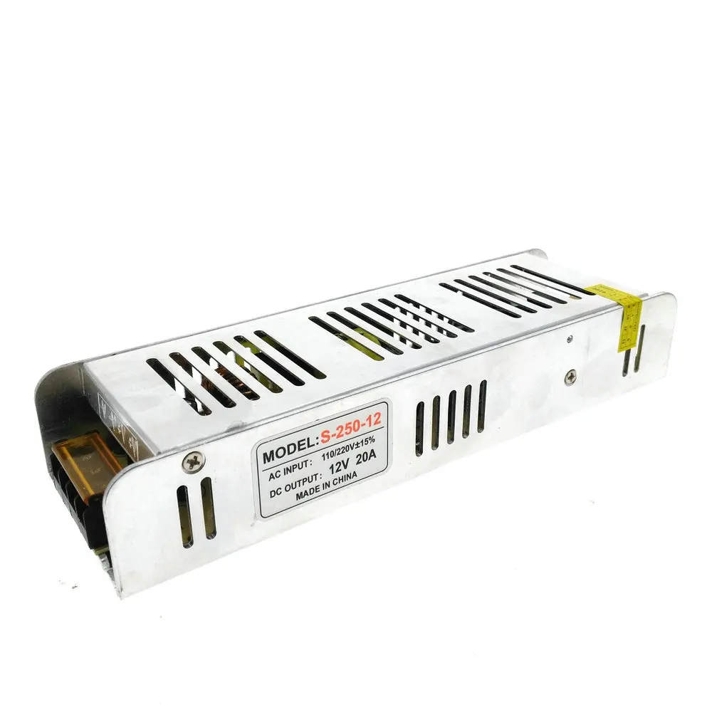 

Led Power Supply 220V To 12V 20A 250W for LED Strip Lighting Transformers
