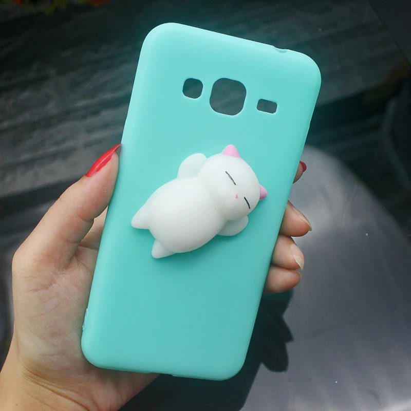 For Samsung Galaxy J3 2016 Squishy 3d Cat Case For Galaxy J3 2015 Ultra-thin Silicon TPU Soft Candy Color Back Cover phone case (8)