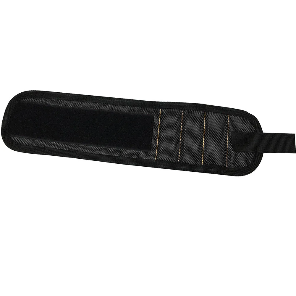 Инструментальный шкаф Сильный магнитный крепежный инструмент для запястья комплект Регулируемый ремень винт гайка для ногтей болт фиксирующий инструмент ремень-kk - Цвет: Черный