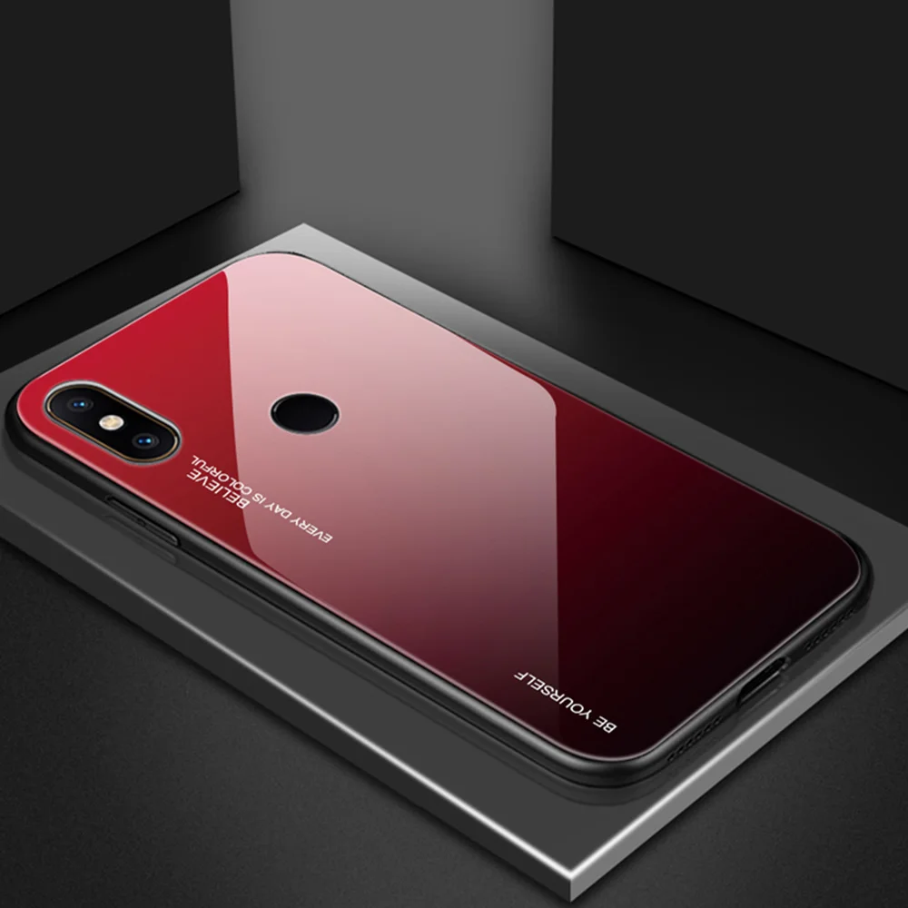 Colorful-Gradient-Tempered-Glass-Case-for-Xiaomi-Mi9SE-A1-A2-Max3-Mix3-Redmi-7-Note-7 (5)
