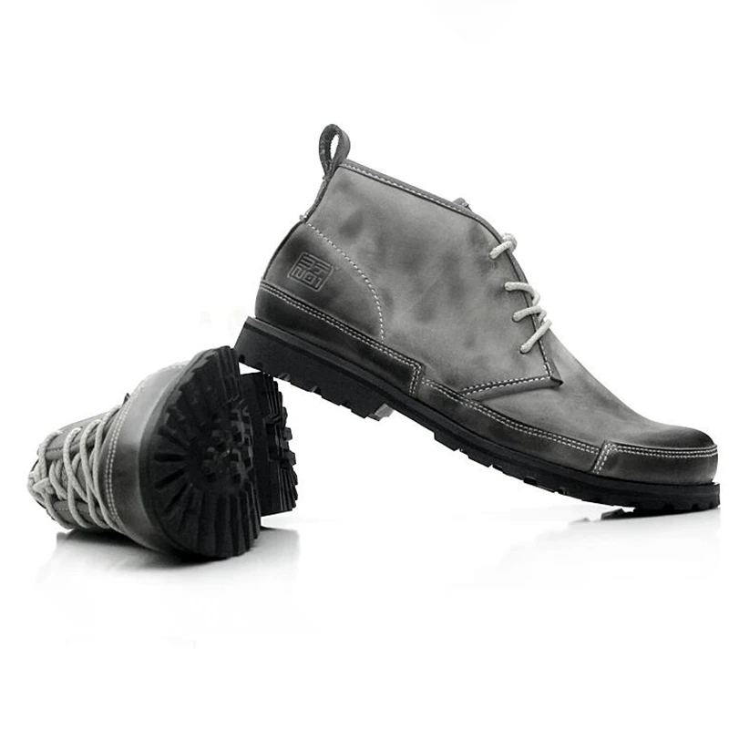 Лидер продаж! Ретро ботинки Martin круглый носок рабочая обувь солдаты Ботильоны Для мужчин Зимние очень теплые ботинки из хлопка и плюша