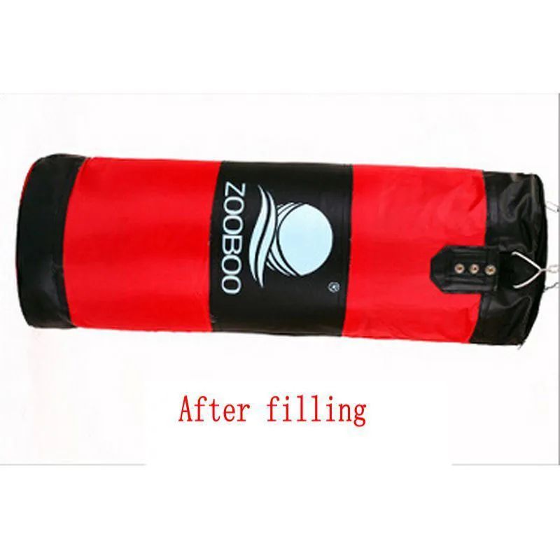 100CM Training Fitness MMA Boxer Boxing Bag Hook Hanging Sport Bag Sand Punch Punching Bag Sandbag With Boxing Gloves Hand Wraps