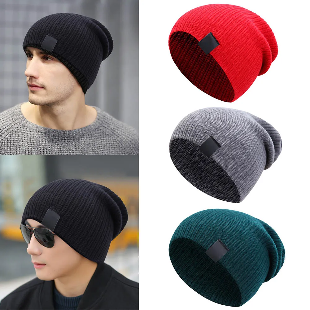 

Newly Men Women Winter Beanies Cap Outdoor Bonnet Skiing Hat Soft Knitted Hat VK-ING