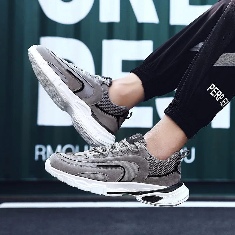 2019 Season Male Shoe Ventilation Comfortable Casual Platform Shoes Men Man Sneakers Run Shoes Tide Zapatos De Hombre Loafers