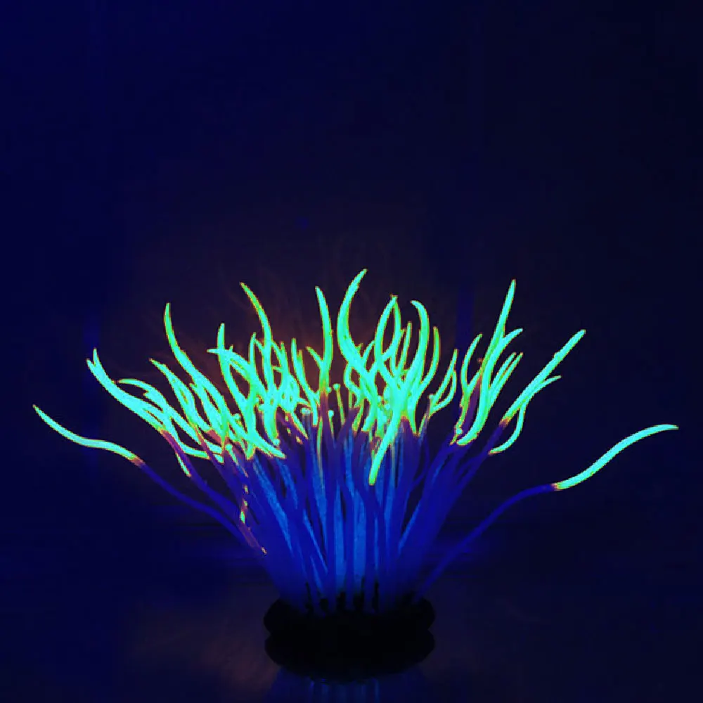 Аквариум силиконовый моделирование Искусственные растения для аквариума поддельные Коралл Подводные водная морской орнамент из анимона