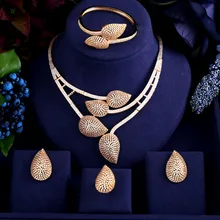 Jankely Африканский 4 шт. свадебные комплекты украшений для женщин вечерние, роскошные Дубай Нигерия CZ хрустальные свадебные комплекты ювелирных изделий