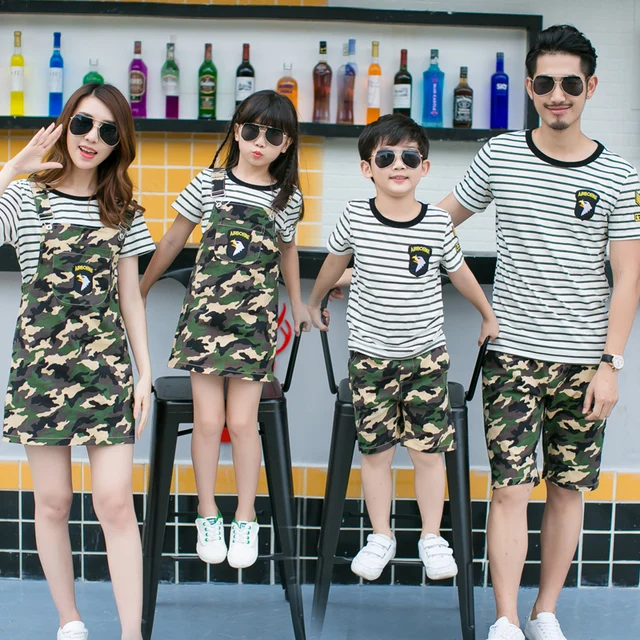 2019 été famille mode vrilles ensemble Couple vêtements mère et enfant vêtements pour mère et fille