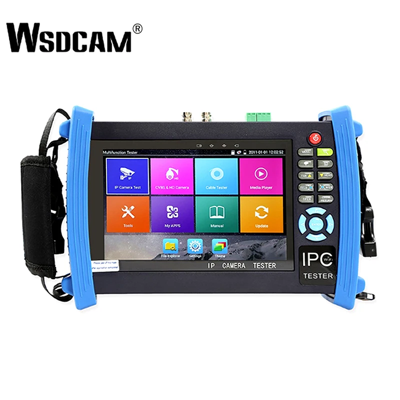  7 Inch Retina Dsplay IP Camera Tester CCTV Tester CVBS Analog Tester with POE/IP discovery/Rapid ON