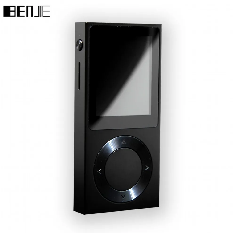 BENJIE-T6 HiFi MP3 музыкальный плеер 1," TFT экран Полный цинковый сплав без потерь HiFi MP3 музыкальный плеер поддержка DSD/Bluetooth/AUX - Цвет: Черный