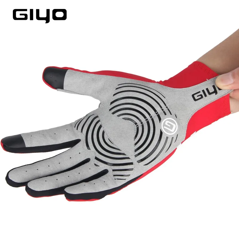 GIYO длинный сенсорный экран гелевые пальцы Зимние перчатки для велоспорта осенние женские мужские перчатки для езды на велосипеде гоночные велосипедные перчатки MTB шоссейные велосипедные перчатки