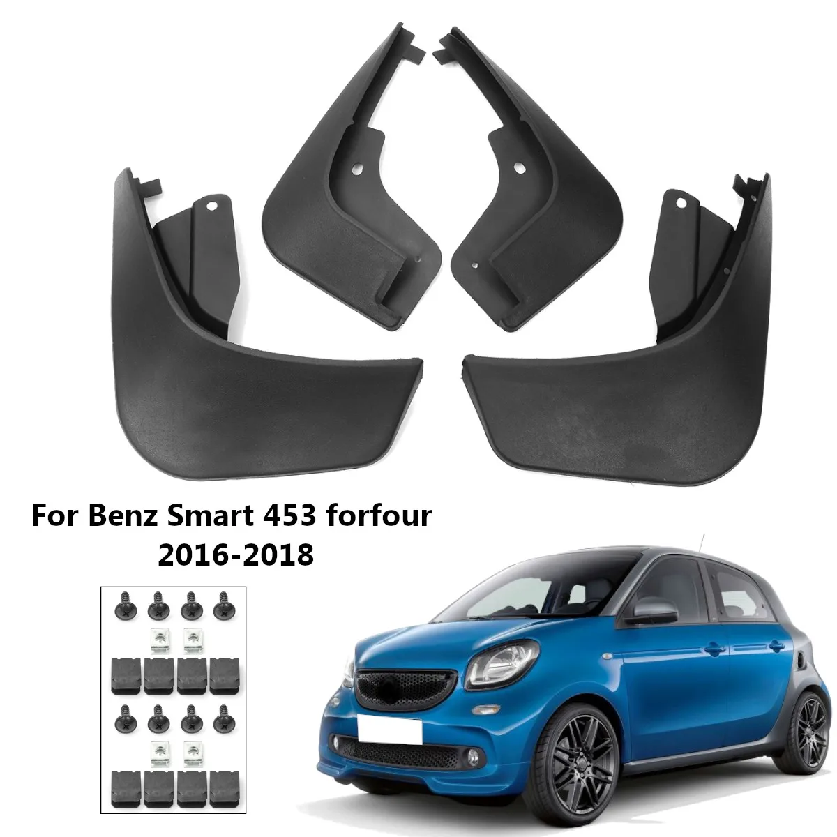 Брызговик для автомобиля s mudflaps брызговик брызговики для крыла для Benz Smart 451 453 Fortwo Forfour