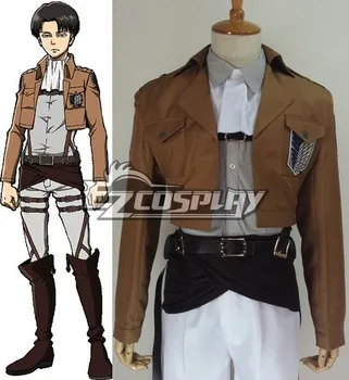 Female size Атака на титанов(Shingeki no Kyojin) риваи(Леви) Съемка урожая Косплей Костюм E001 - Цвет: Female size