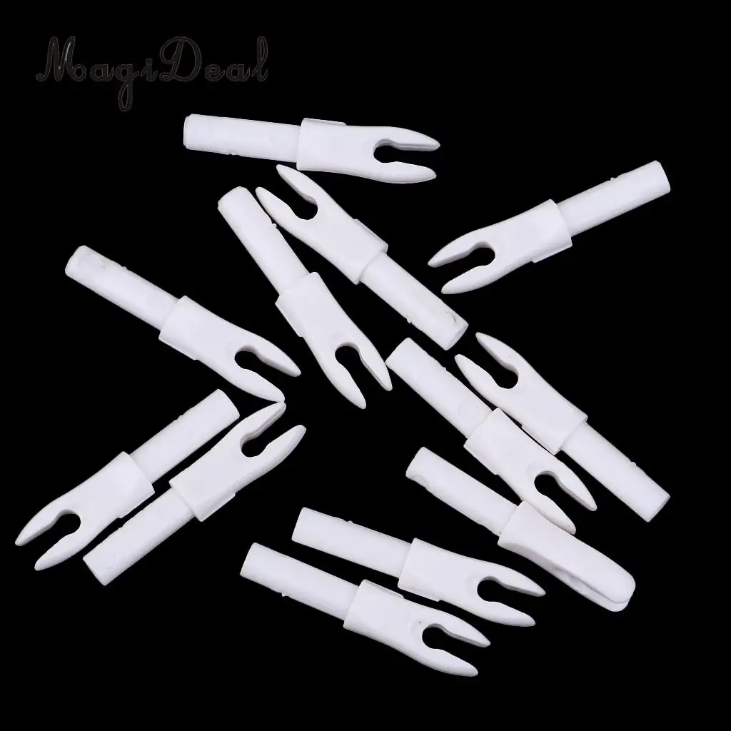 MagiDeal 12pcs Smooth Release Pin Nocks Plastic Nocks Tails for Inner Diameter 4.2mm Arrow Shaft Archery