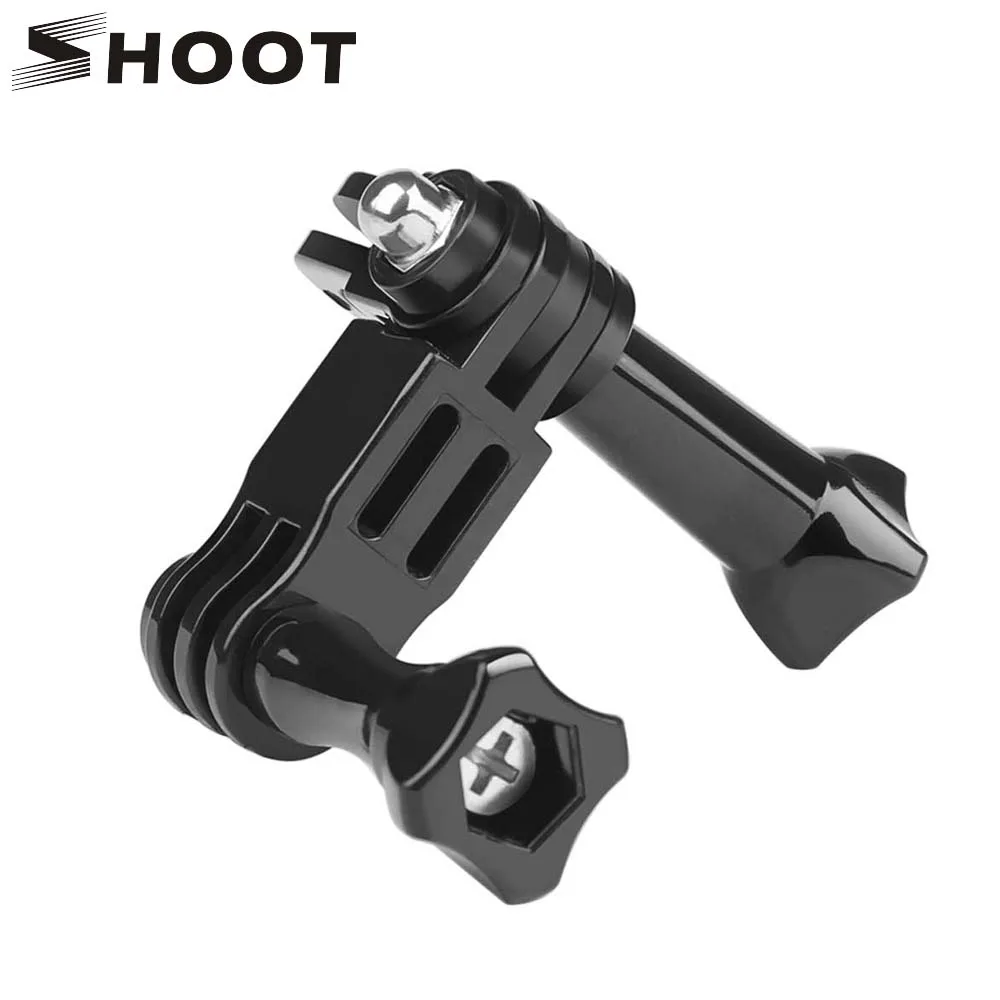 

SHOOT Three Way Adjustable Helmet Clamp Pivot Arm Mount for GoPro Hero 7 5 6 4 Xiaomi Yi 4K SJCAM SJ4000 SJ5000 Go Pro Accessory