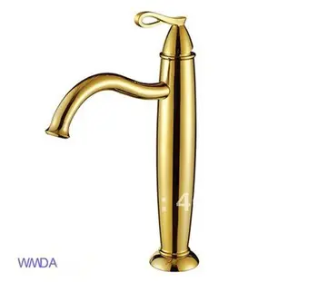 

Free shipping!5 years warranty.single handle Gold finish PVD bathroom sink faucet !heighten basin mixer tap.Wholesale and retail
