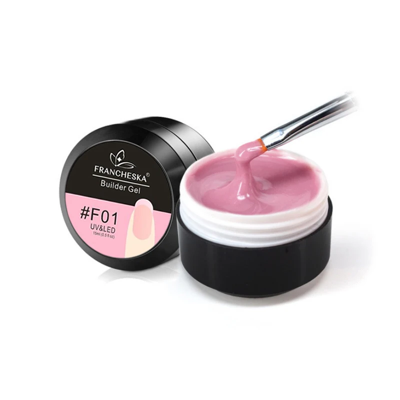 

Francheska Camouflage Gel Builder Gel Quickly Uv Builder Gel Soak Off Nail Extension Jelly Poly 10 Colors Clear Pink White Pin
