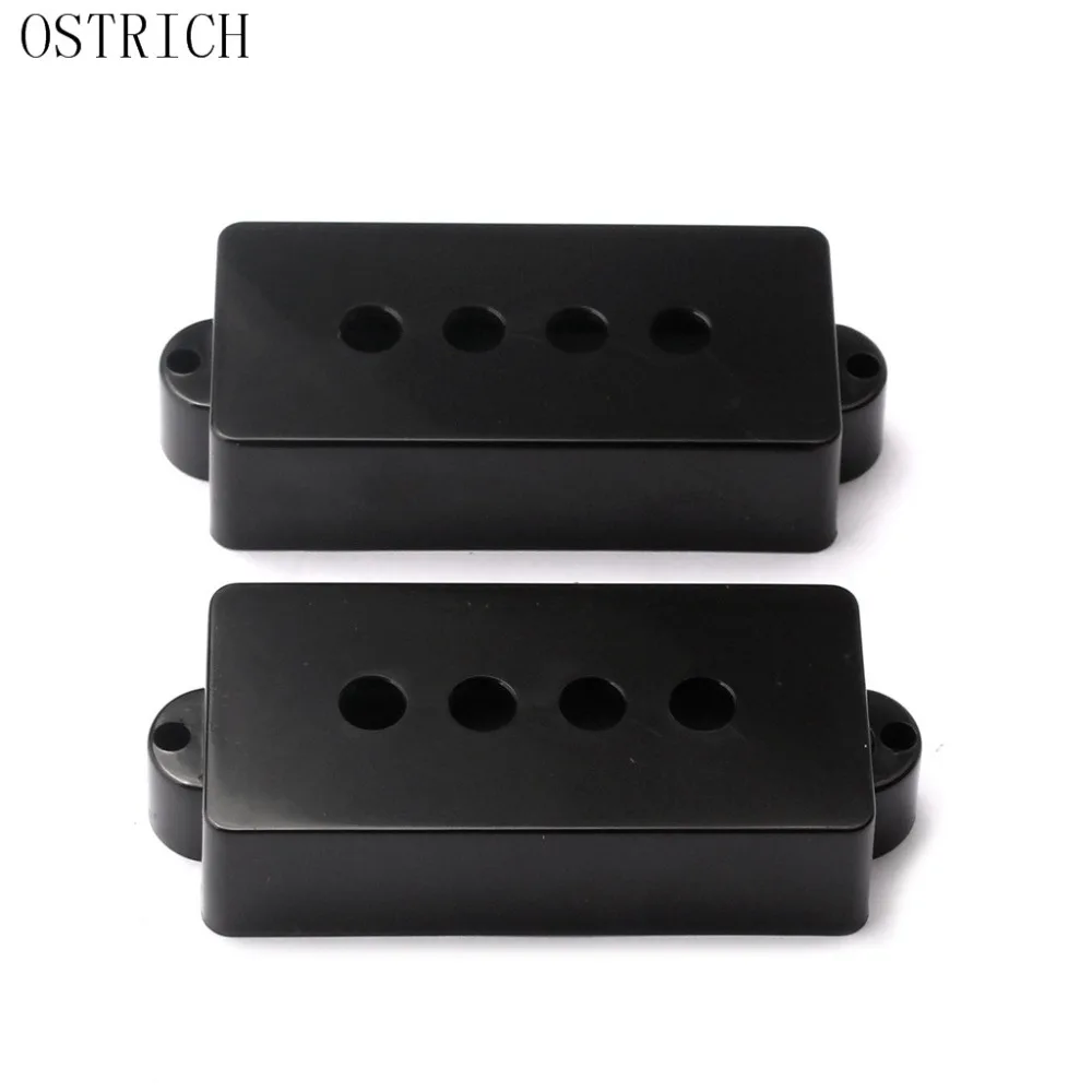 PICKUP COVERS FOR PRECISION BASS/ PLASTIC PICKUP COVERS FOR BASS GUITAR BK/WH/IVin Guitar Parts