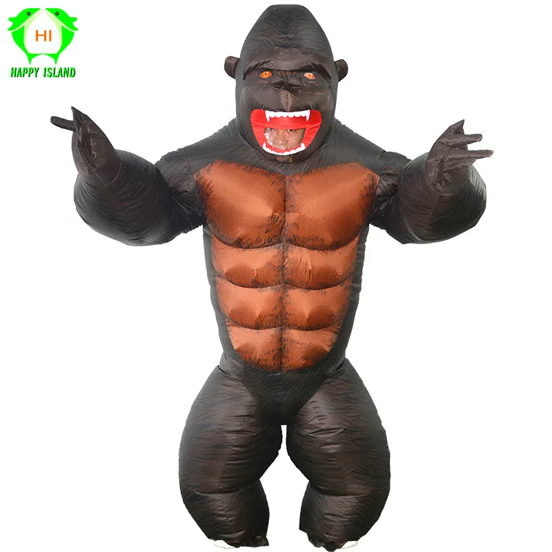 Inflatable orangutan Costume King Kong Cosplay costume Mascot Animal Monkey For Halloween Purim Carnival Fancy Dress Adult Kid Inflatable orangutan Costume King Kong Cosplay costume Mascot Animal Monkey For Halloween Purim Carnival Fancy Dress Adult Kid