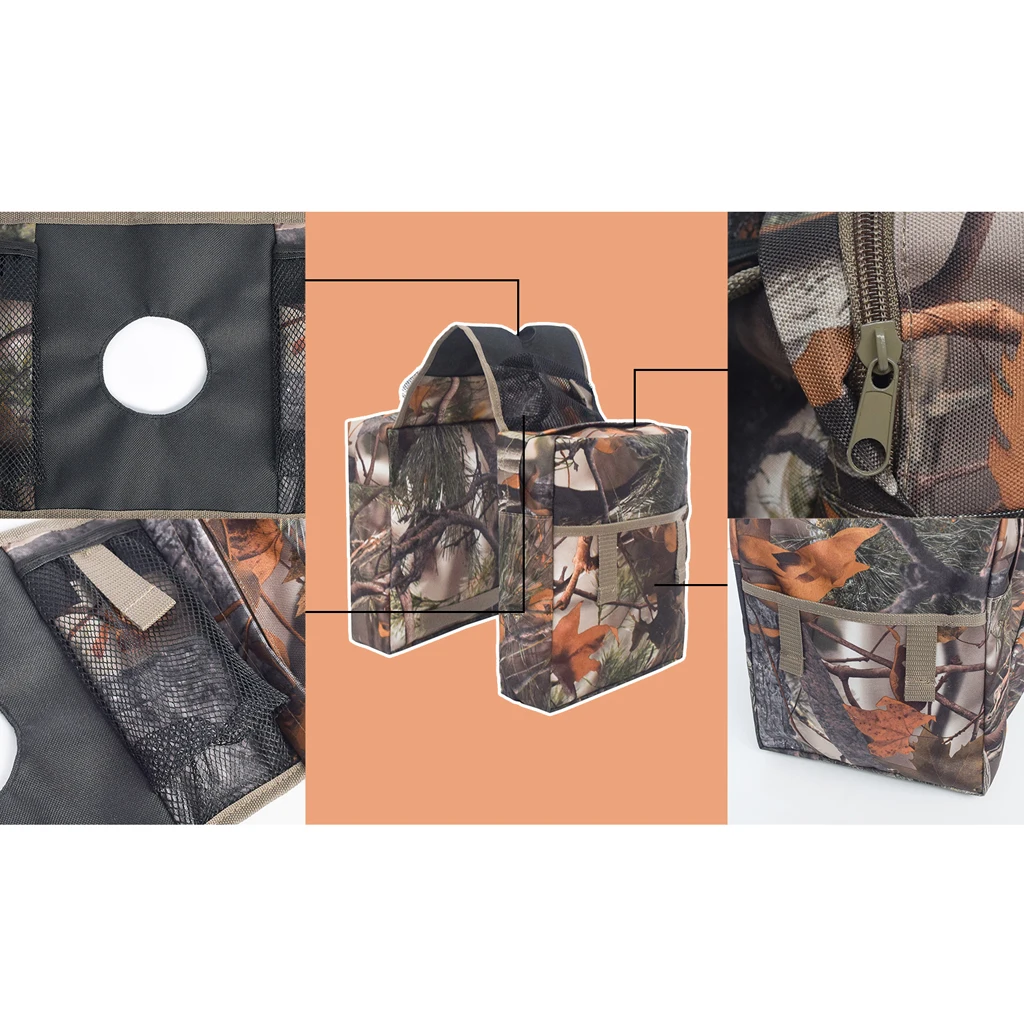 Motorcycle ATV Tank Saddle Bag Saddlebag Luggage Storage Organizer Pouch for Outdoor Camping Travel