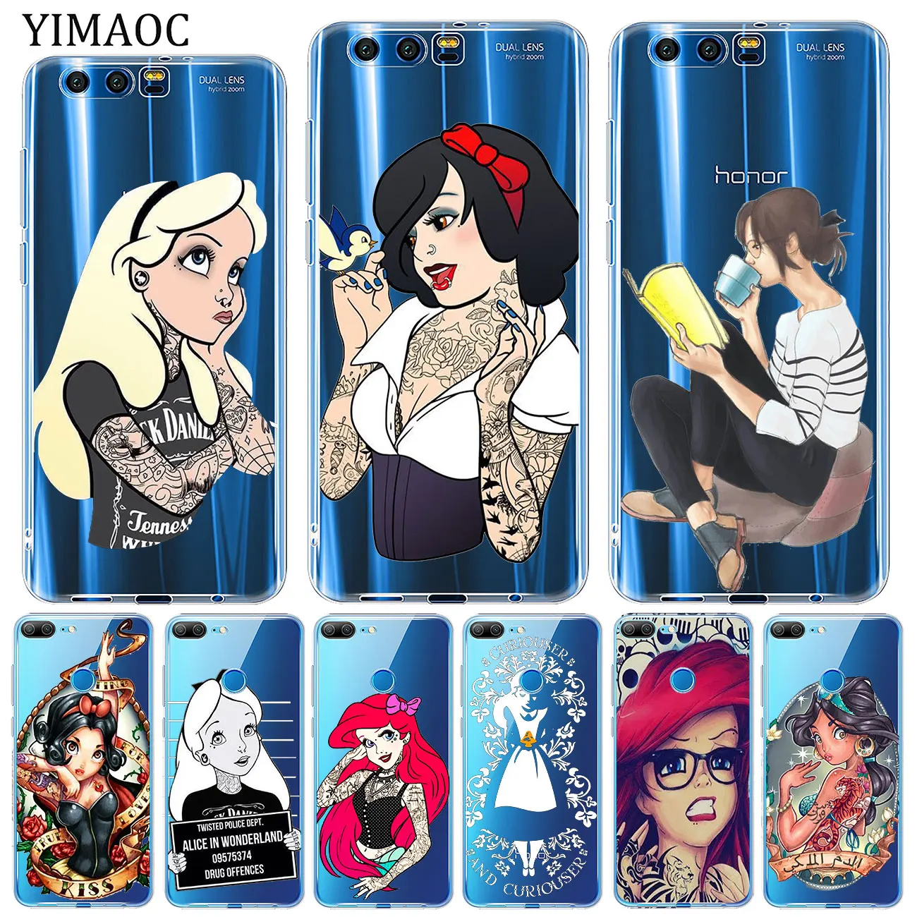 Мягкий силиконовый чехол YIMAOC для Huawei Y9 Y7 Y6 Prime 2018 Honor 20 10 9 9X 8C 8X 8 Lite 7X 7C 7A Pro |