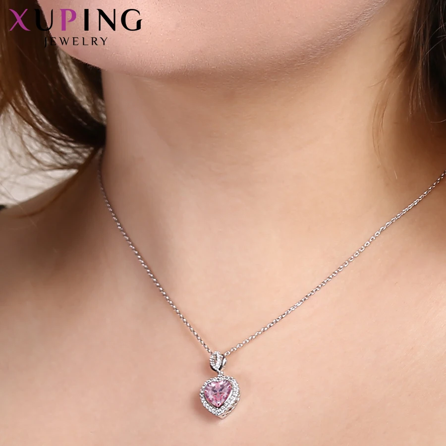 Xuping романтическая подвеска Высокое качество кристаллы от Swarovski любовь кулон ожерелья для женщин Девушка свадебный подарок S160-4046