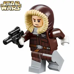 Одной продажи Звездные войны Хан Соло хоте Leia Юда Оби Ван люк наряд ROGUE ONE minifig собрать строительных блоков Дети игрушки подарок