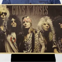 Guns N' Roses оберточная бумага в винтажном стиле постер из фильма карта домашнее художественное оформление стен поставки ретро-плакаты и принты