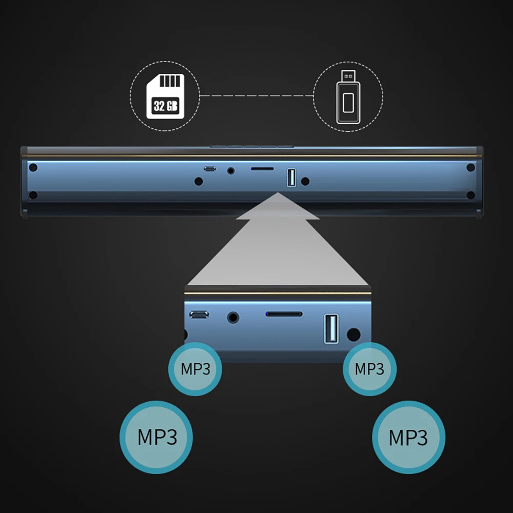 Беспроводная Bluetooth wifi умная Встроенная батарея большой емкости домашняя двойная Колонка объемная стерео Широкая совместимость звуковая панель